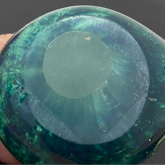 Murano Style Green Swirl Glass Bird Small Art Glass Bird Figurine - Picture 13 of 14